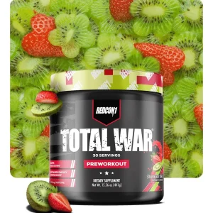 Preentreno Redcon1 Total War Sabor Frutilla Kiwi 441g Energía y Enfoque