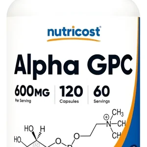 Alpha Gpc 600 Mg 120 Capsulas Nutricost Sabor Sin sabor